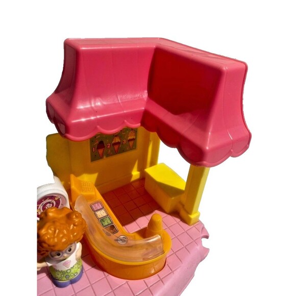 Fisher Price Little People Ice Cream Parlor Shop Playset with TWO Little Figures - Picture 3 of 13